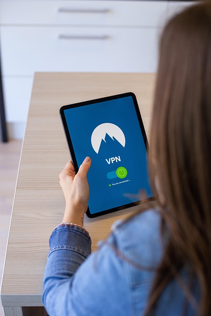 VPN 사용 중인 여성 사진