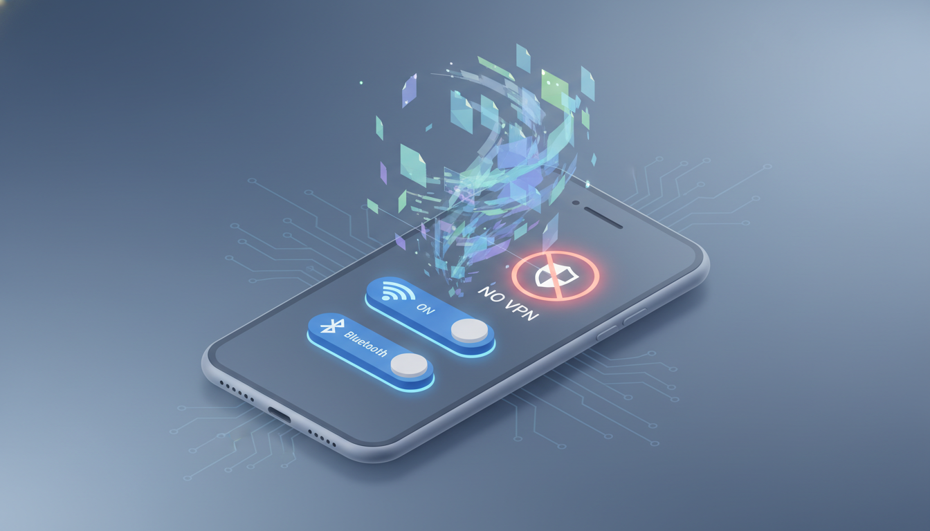 스마트폰 와이파이, 블루투스 재시작 및 VPN 해제로 파일 전송 오류를 해결하는 방법