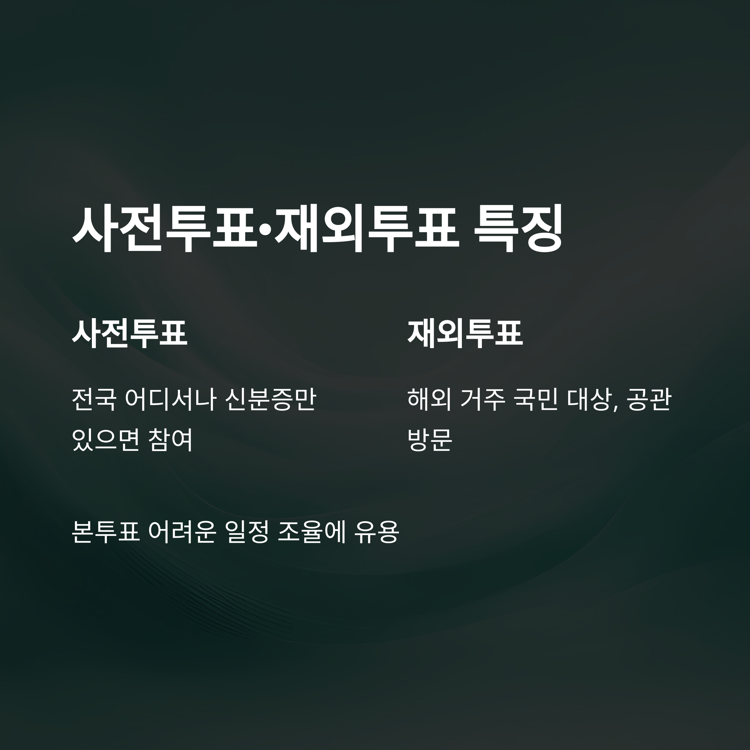 다음 국회의원 선거일, 일정, 사전투표까지 한눈에 정리(공휴일 지정, 공식일자, 체크포인트)5