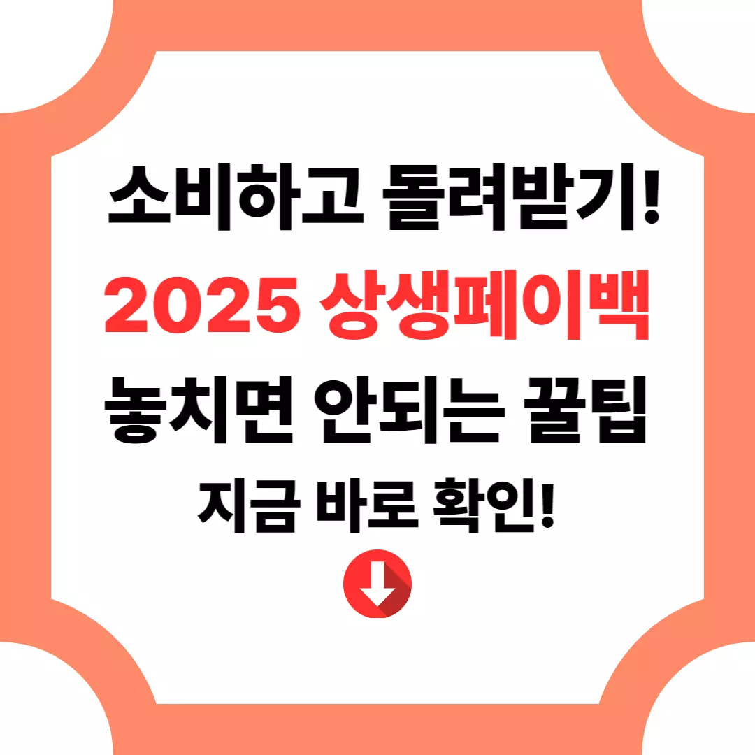 상생 페이백 신청 방법 및 꿀팁