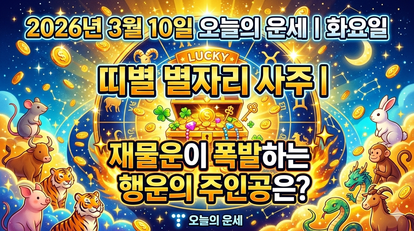 3월10일 오늘의 운세