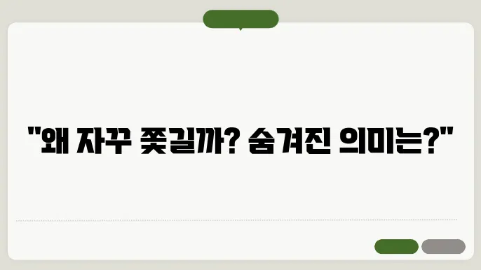 쫓기는 꿈해몽