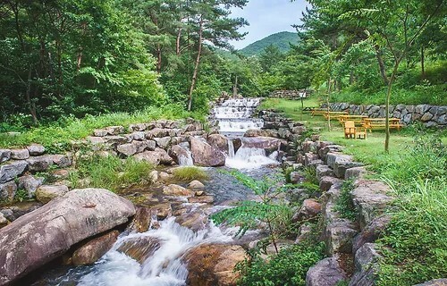 남해야마르뜨언덕 계곡