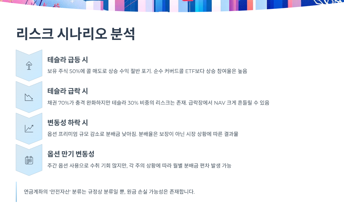 리스크&middot;한계: 상승&middot;하락 시 시나리오