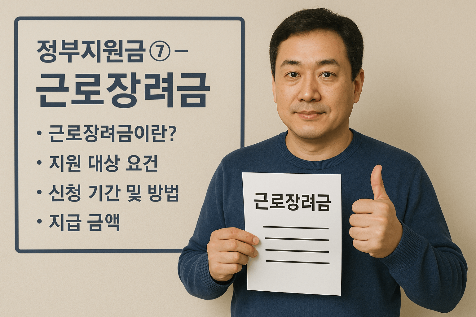 근로장려금 지급 유의사항