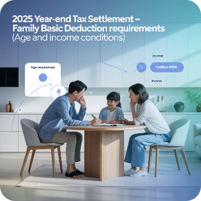 2025 연말정산 부양가족 기본공제 요건 이미지