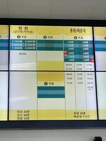 김해 시외버스터미널 시간표 예매 요금_30