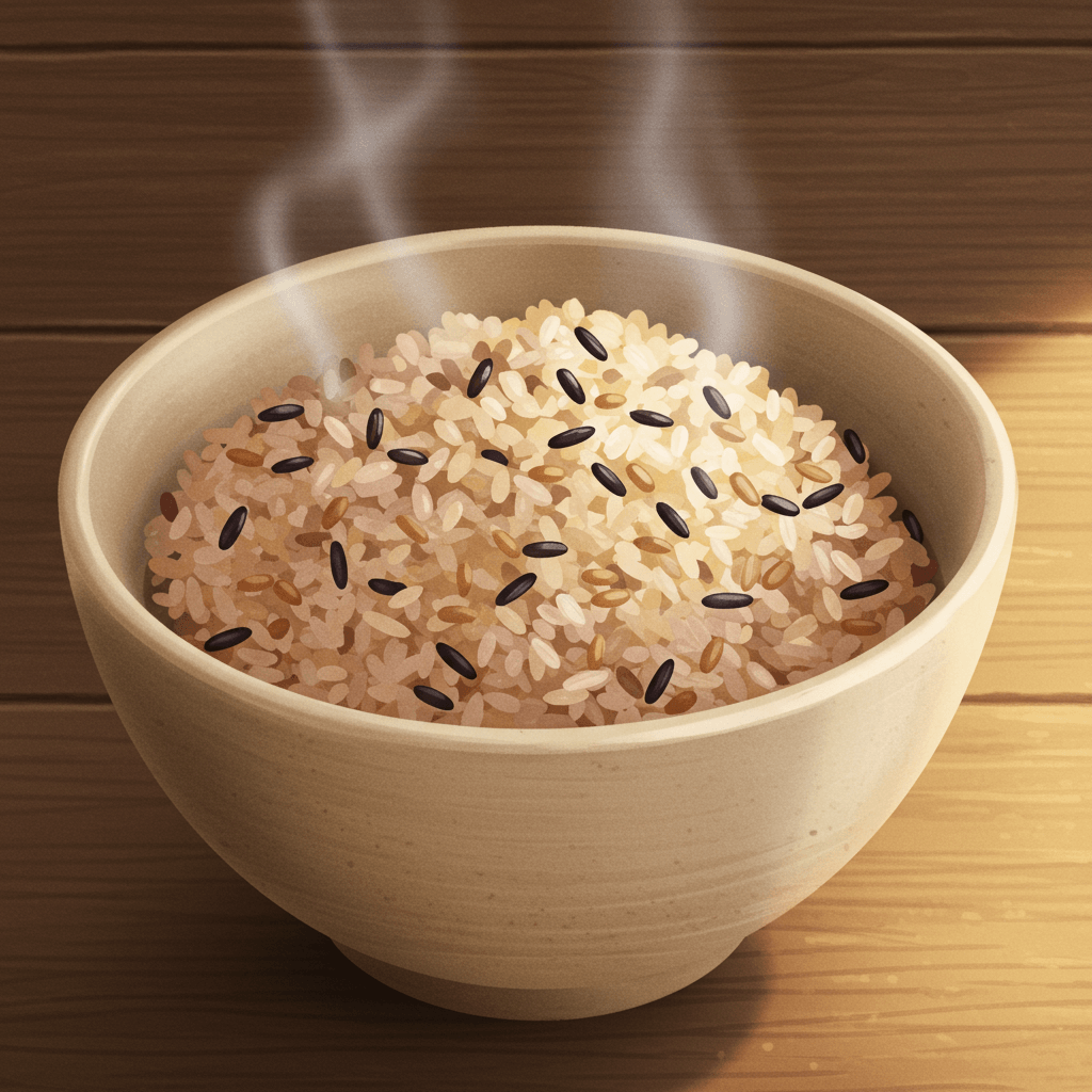 잡곡밥 불리는 시간