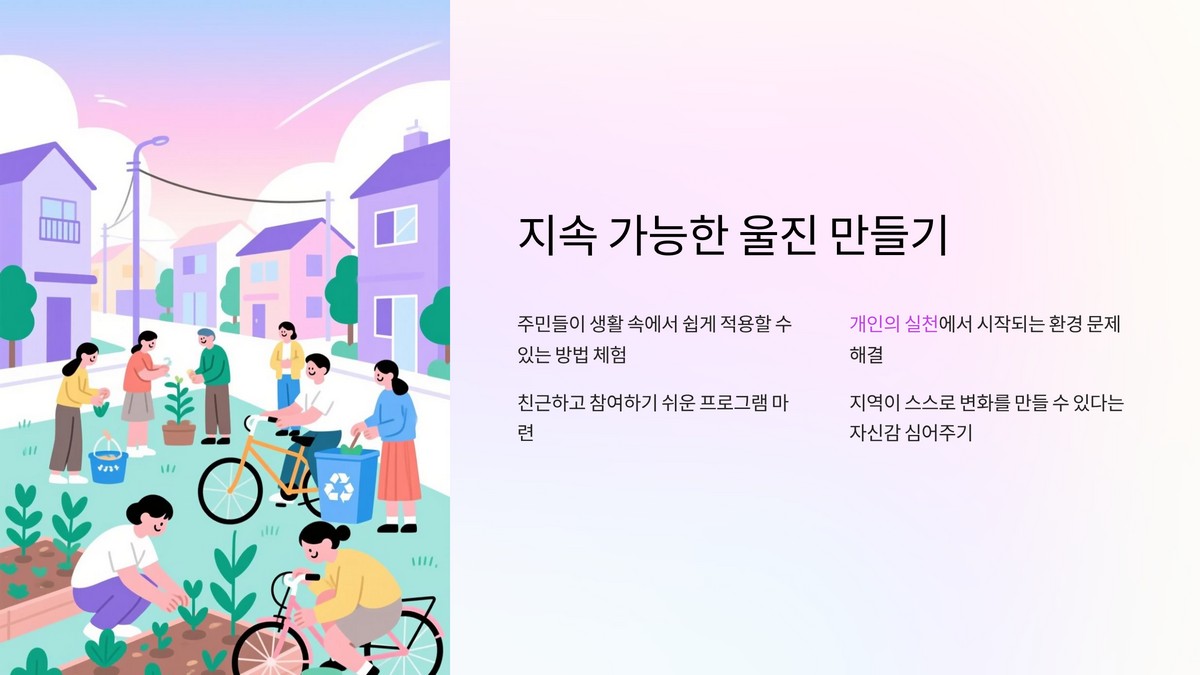 행사 개최 의미와 지역사회 참여 현황