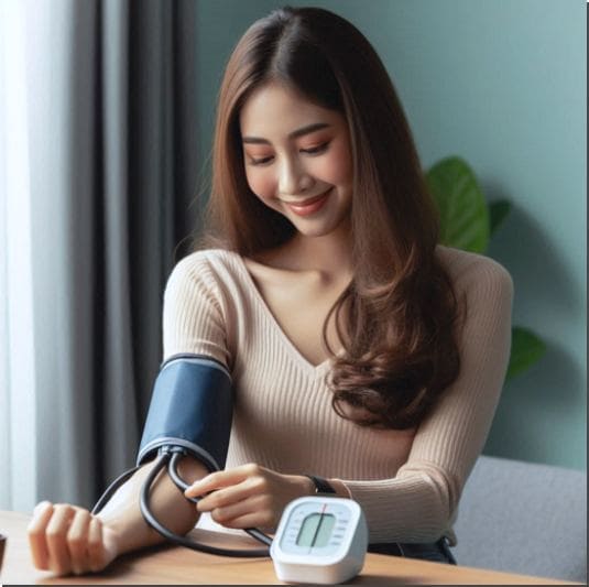혈압이 높은 젊은 여성