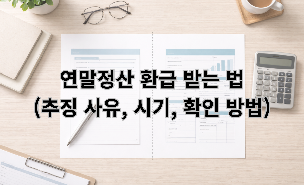 연말정산 환급 받는 법