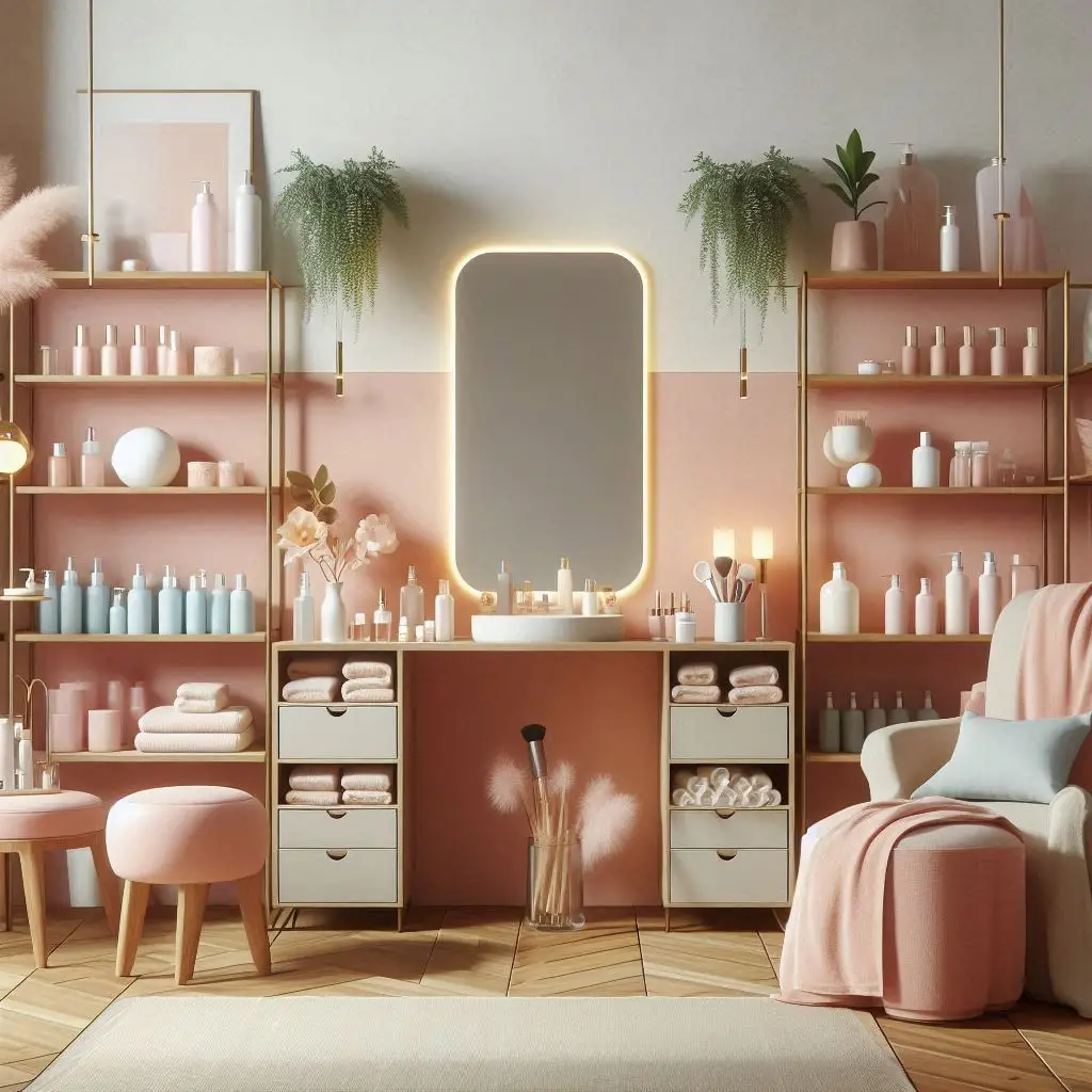 피부,체형관리 샵 배경