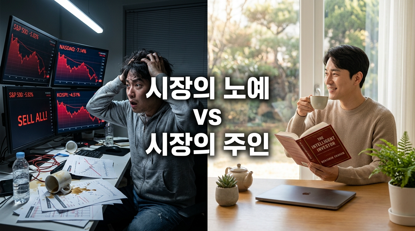 주식 시장 변동성에 대한 대조적인 반응