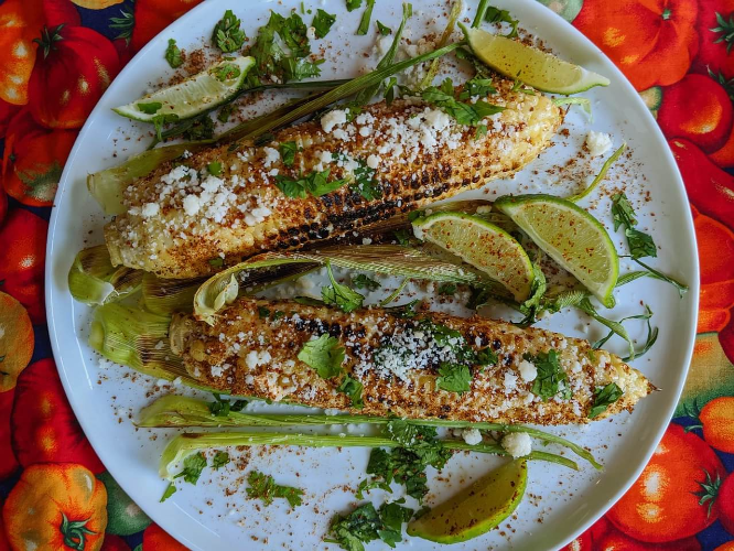 옥수수 요리 사진