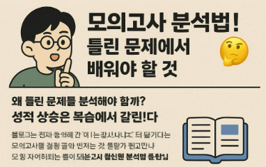 모의고사 분석법! 틀린 문제에서 배워야 할 것