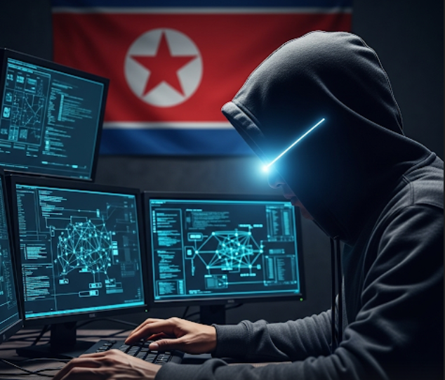북한 해커의 모습을 인공지능으로 그린 이미지