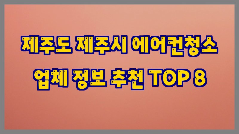 제주도 제주시 에어컨청소