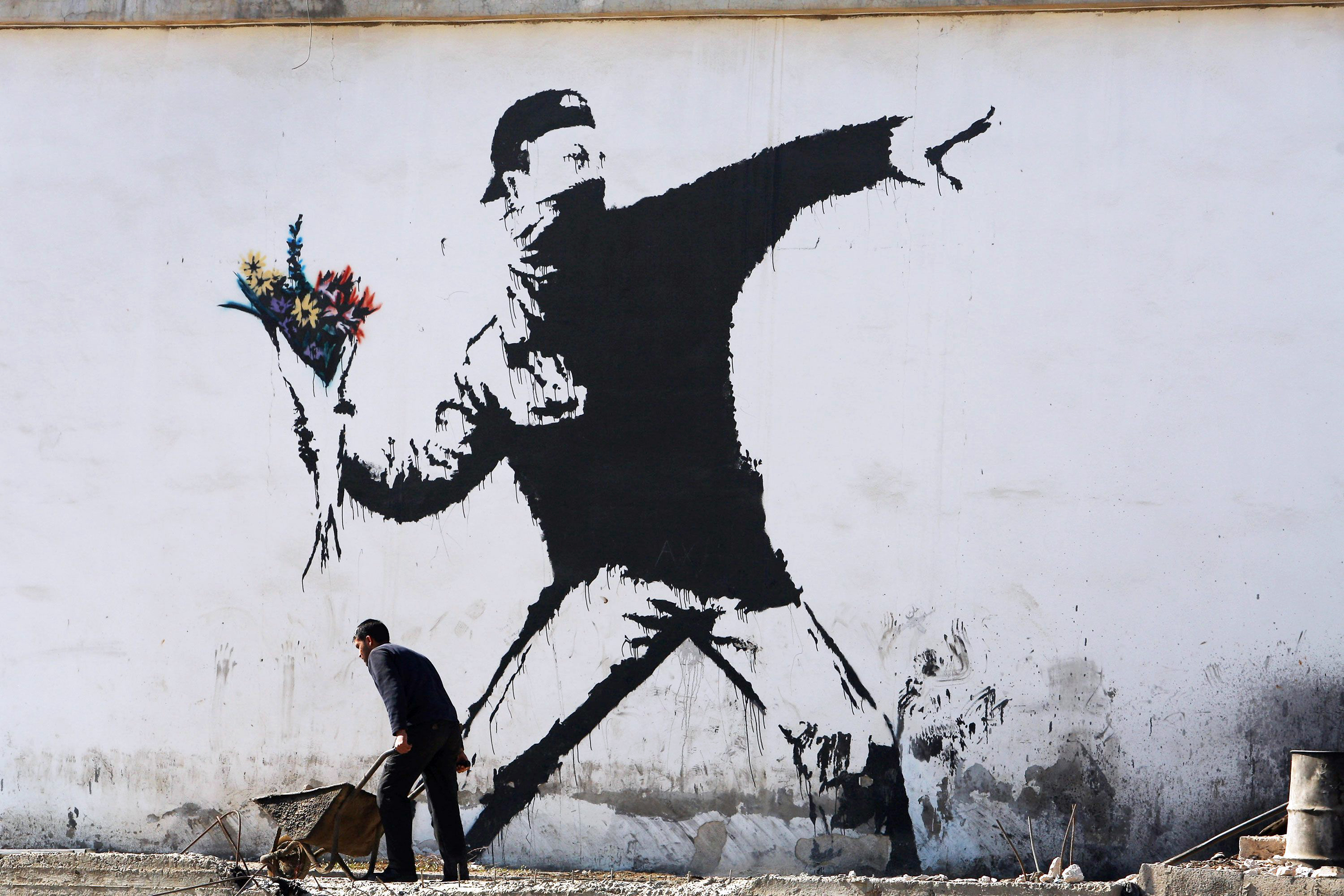 뱅크시(Banksy), 영국, 그래피티 작가, 1974-현재