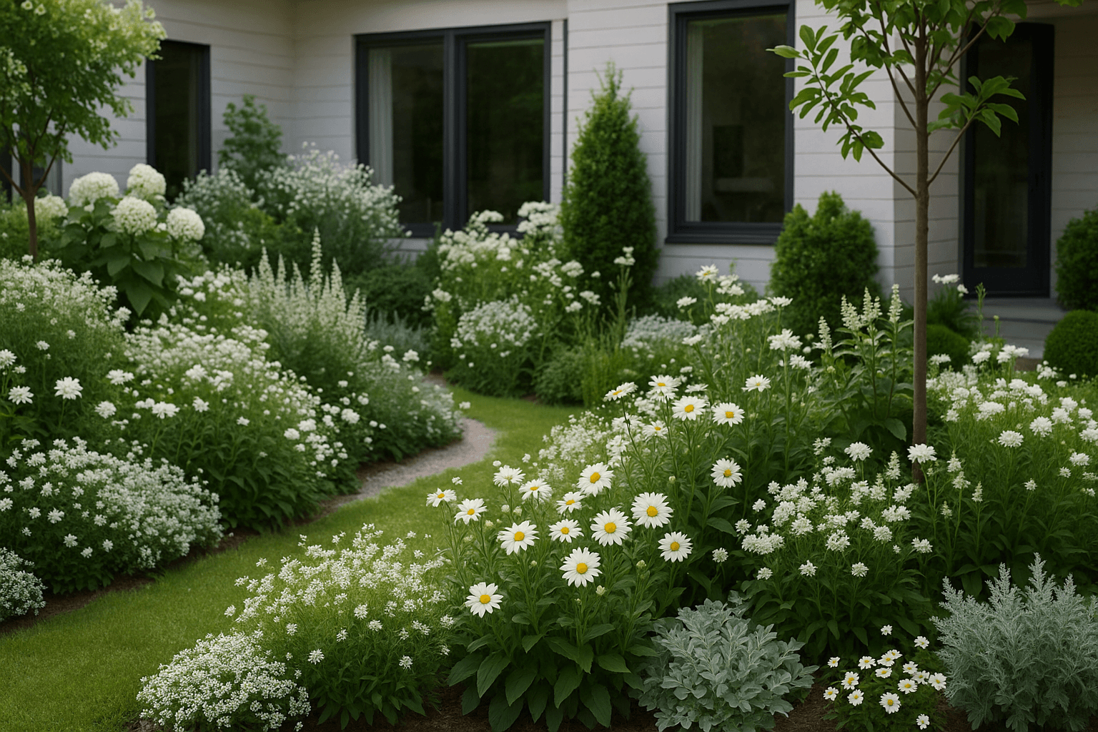꽃화단만들기_화이트가든