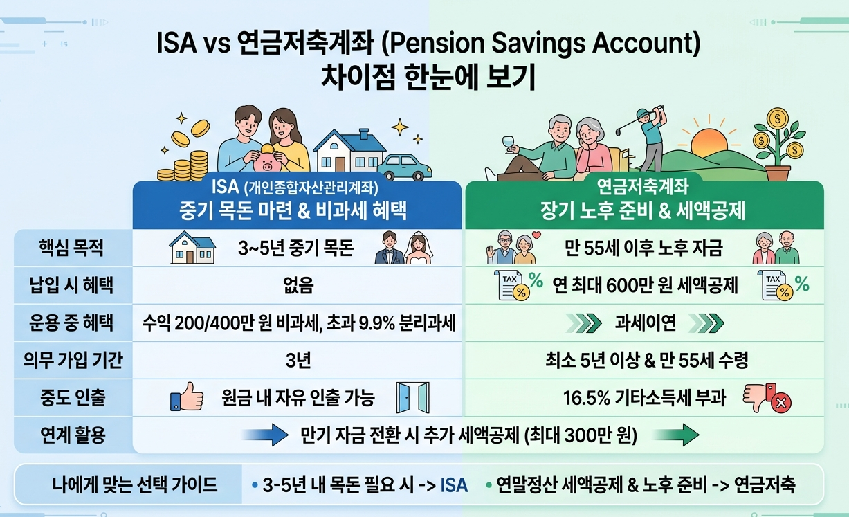 연금저축계좌와 isa 계좌