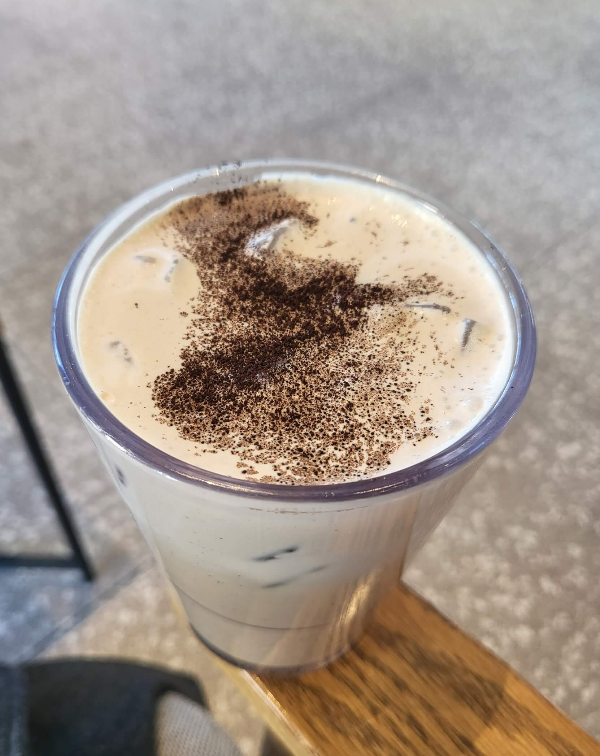 스타벅스 더블 에스프레소 크림라떼 탕종베이글