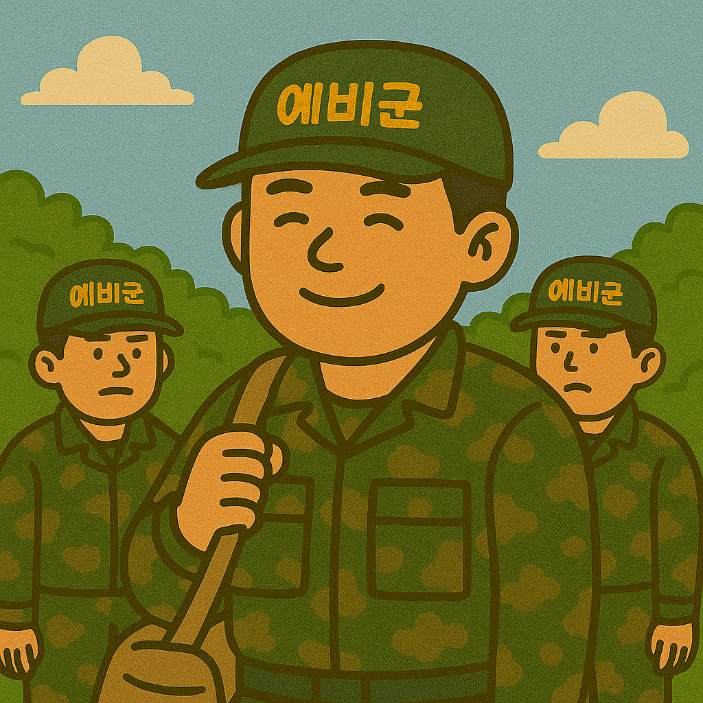 예비군의 모습