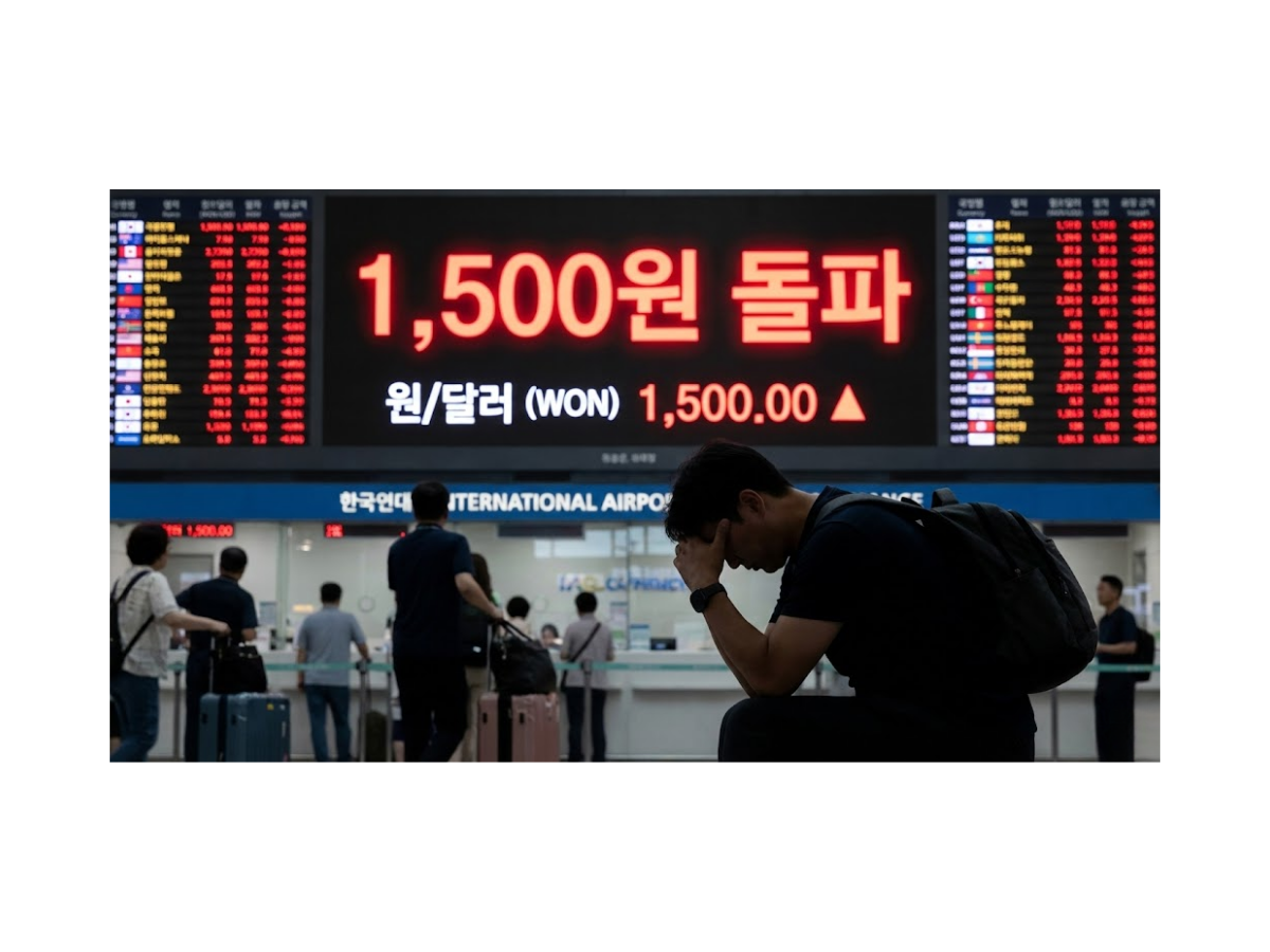 환율 1500원 목전! "아들아 군대 가라"... 고환율의 비명과 생존법