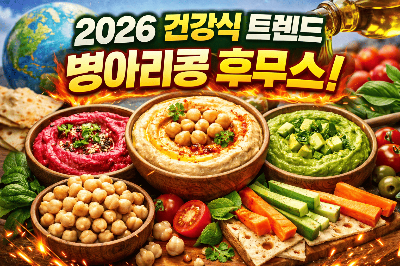 2026 건강식 병아리콩 후무스 (비건, 영양, 레시피)