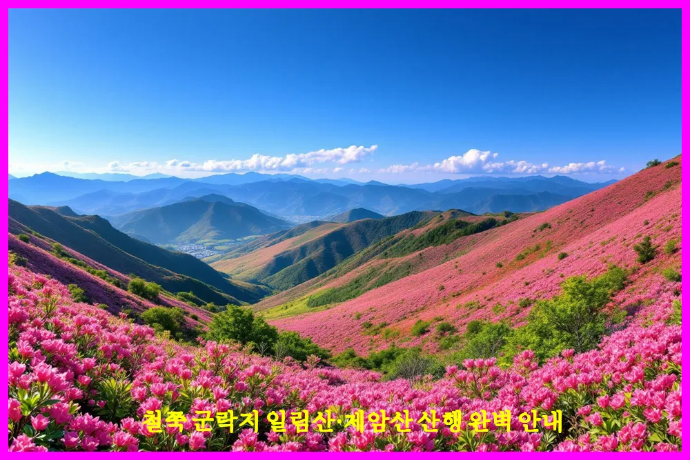 철쭉 군락지 일림산·제암산 산행 완벽 안내