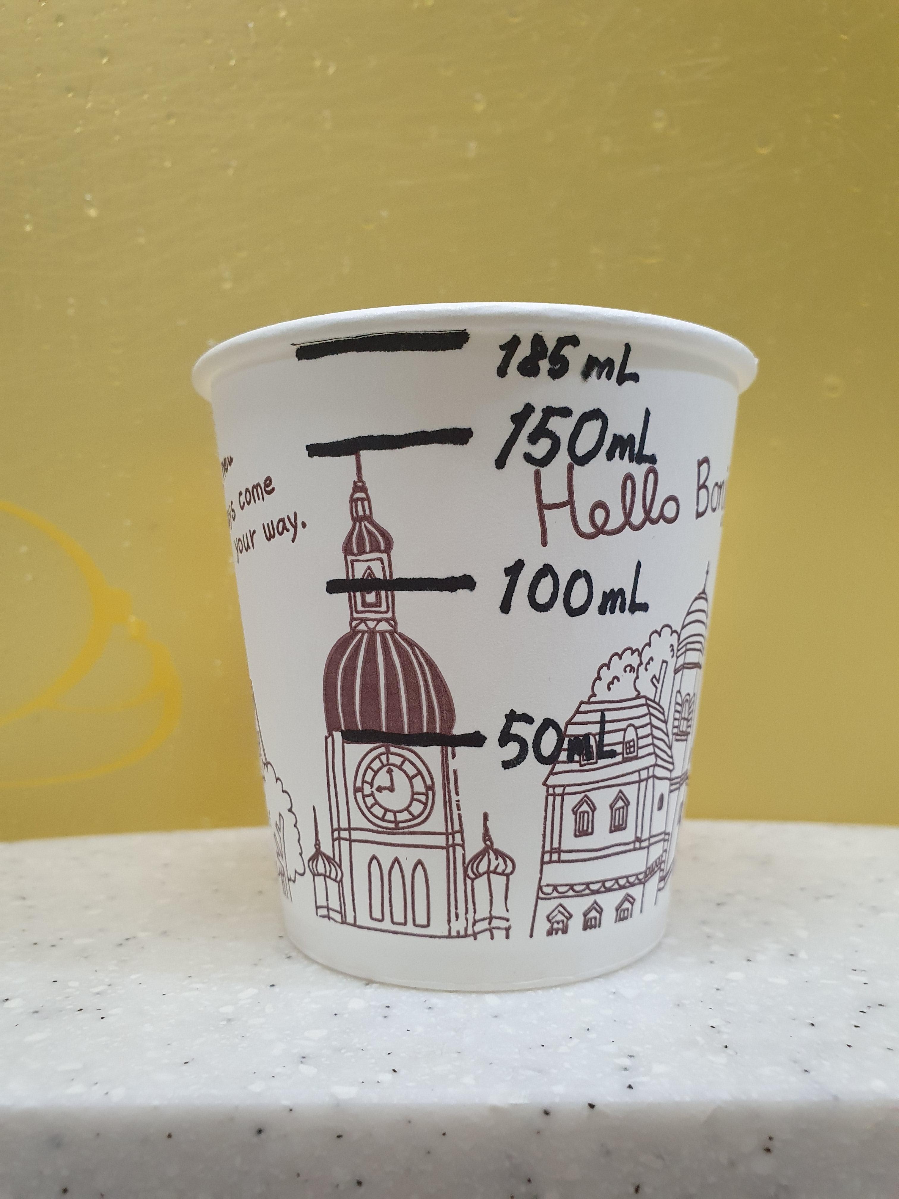 종이컵 한컵 용량