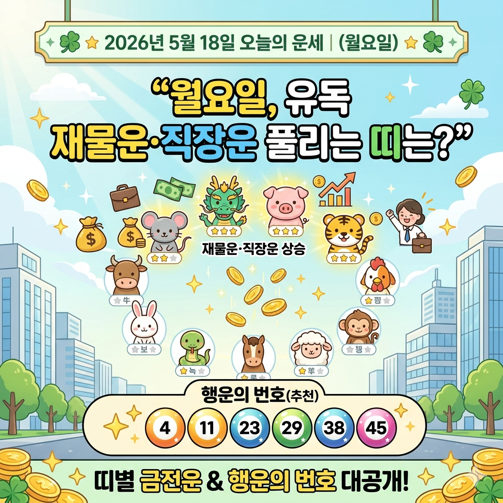5월18일 오늘의 운세