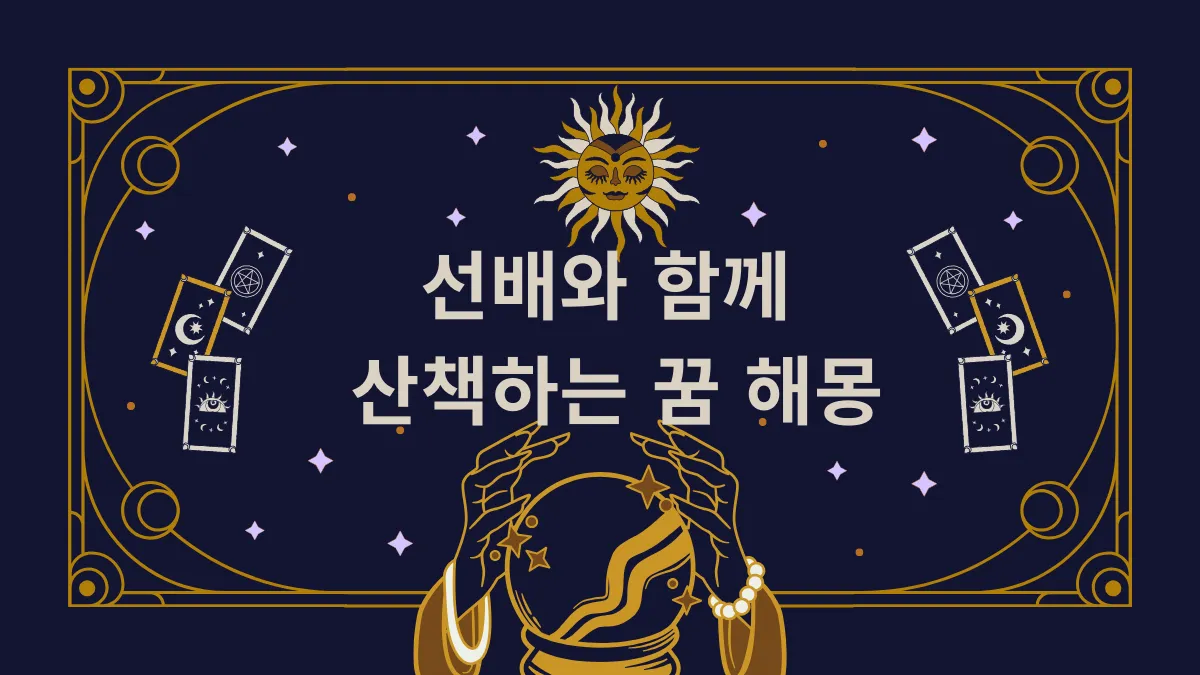 선배와 함께 산책하는 꿈 해몽 썸네일