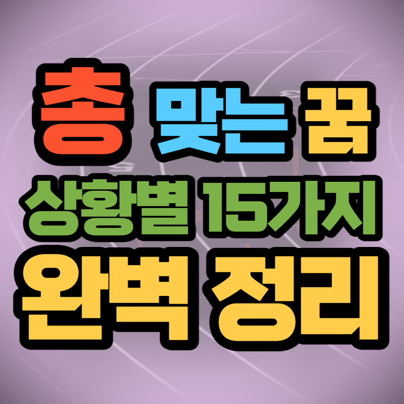 총 맞는 꿈 (1)