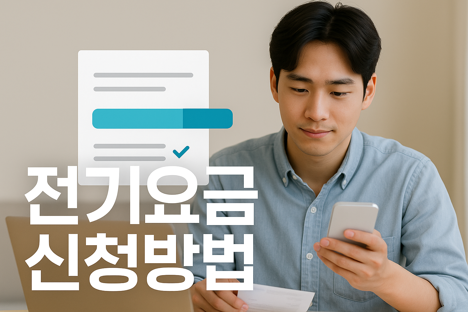 청년 전기요금 신청 방법 및 절차