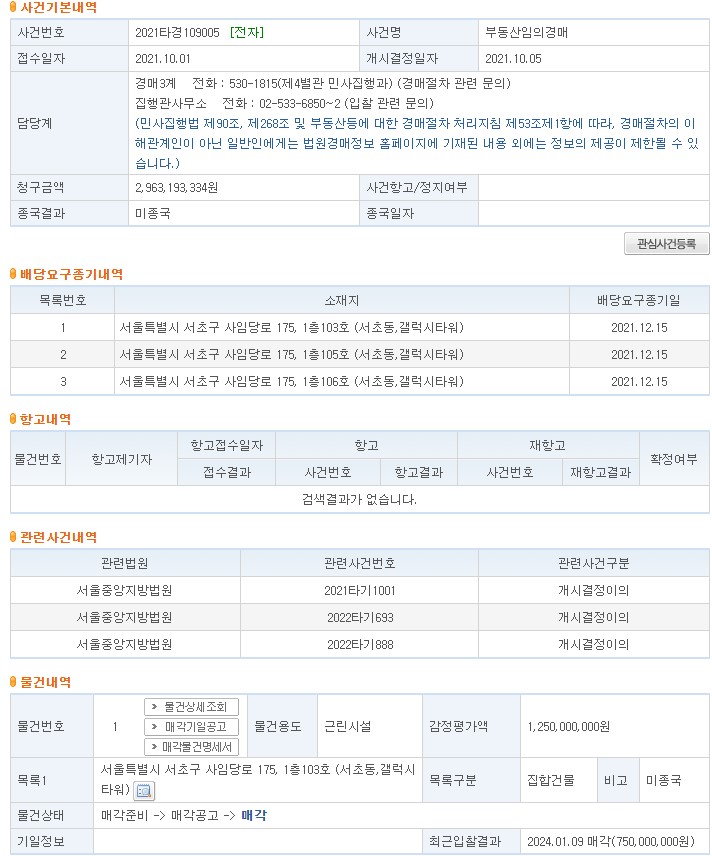 매각결정