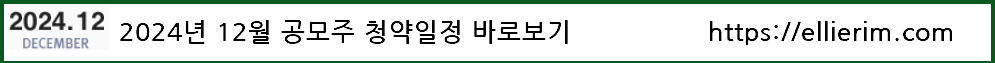 2024년 12월 공모주 청약일정