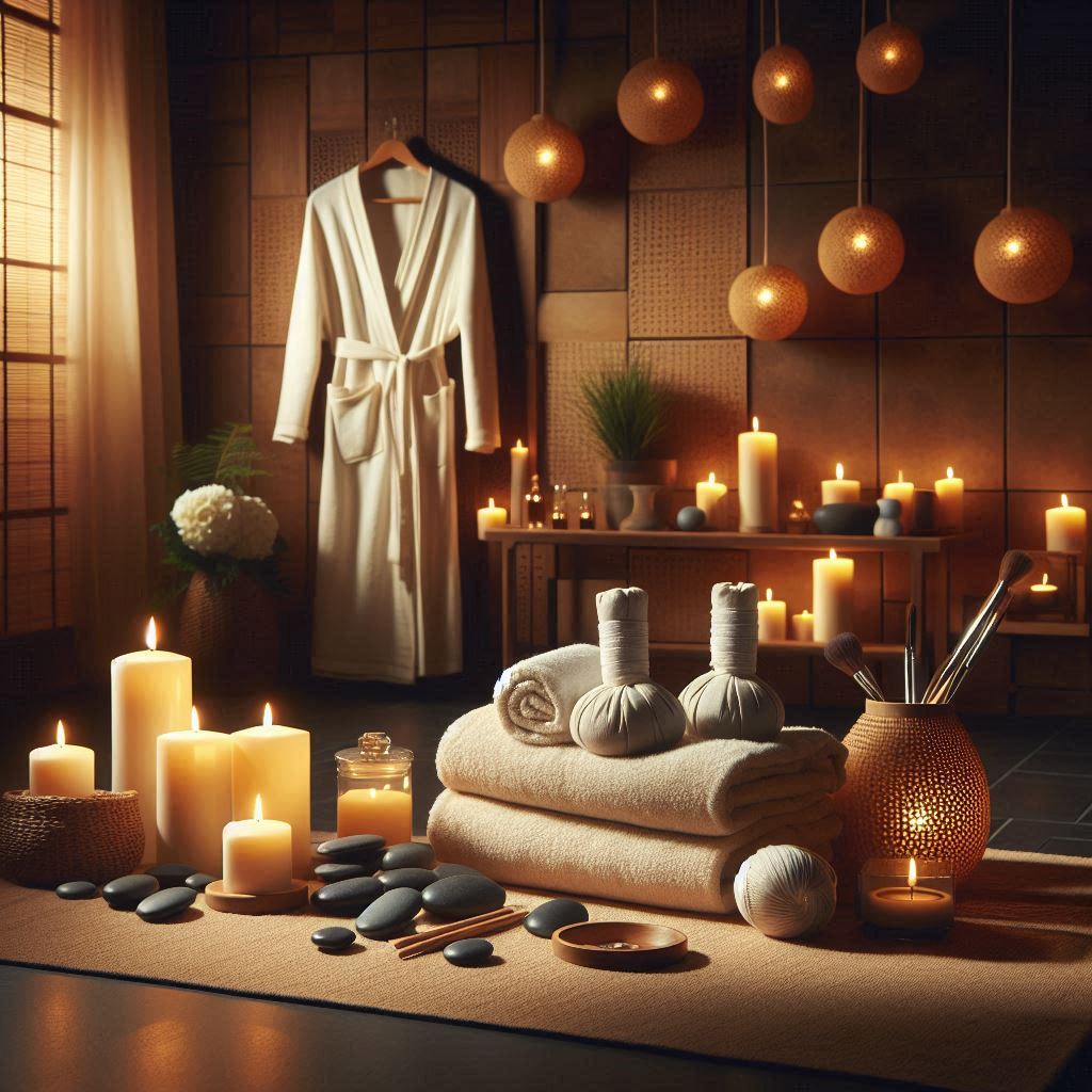 피부,체형관리 샵 배경