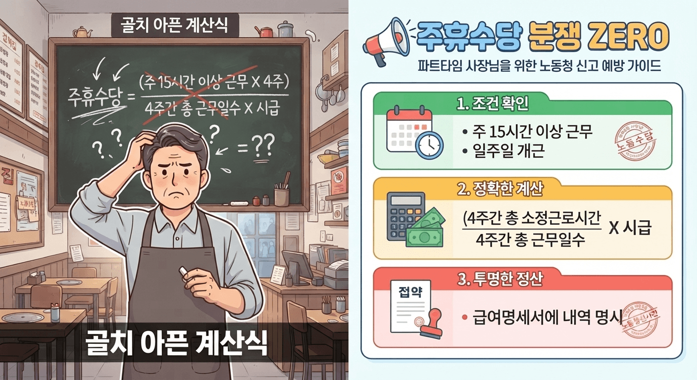 알바생 주휴수당