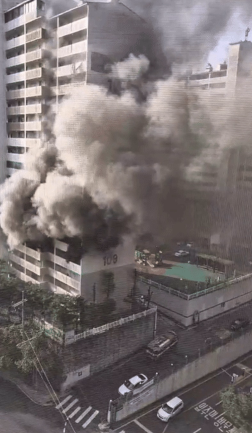 봉천동 아파트 화재 사진