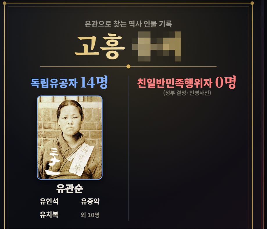 친일파 스캐너 바로가기 사이트