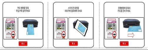 무인민원발급기, 무인발급기 주민등록등본, 주민등록초본 발급 시 수수료 결제