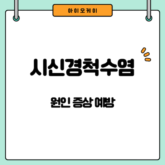 시신경척수염-원인-증상-예방법