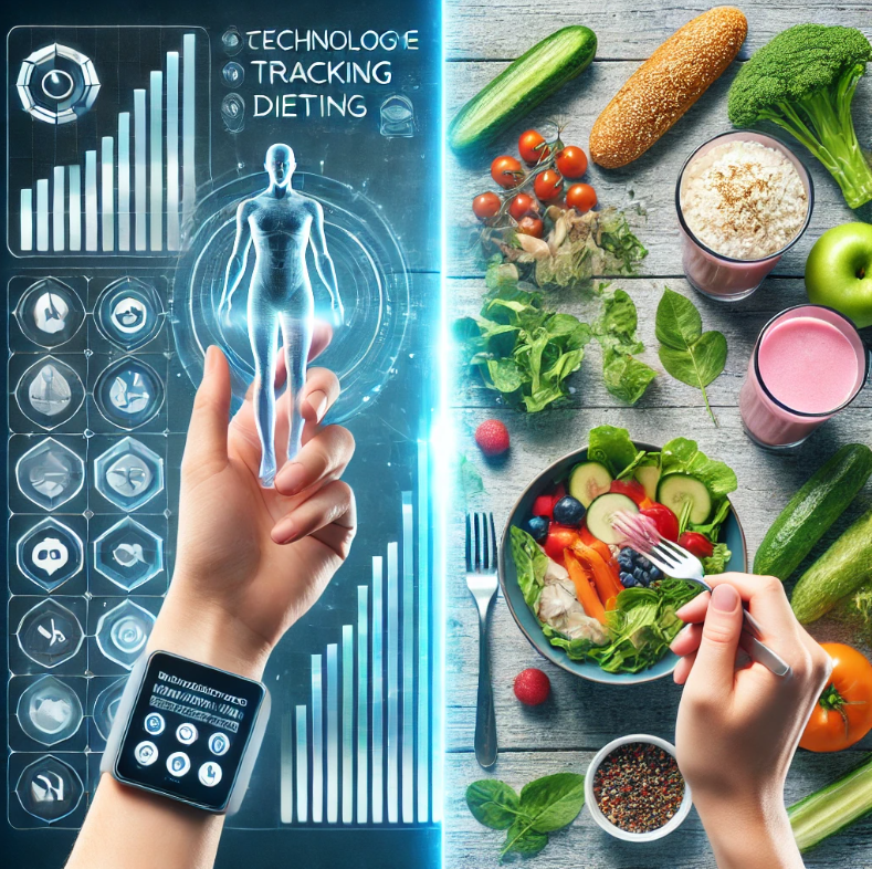 기술 기반 다이어트 vs 자연식 다이어트 (효율성, 건강, 지속성)에 대한 이미지