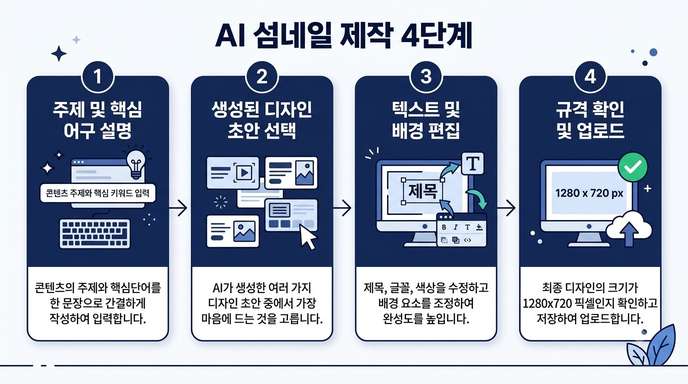 AI 섬네일 제작 4단계
