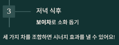  다이어트 차 3종 