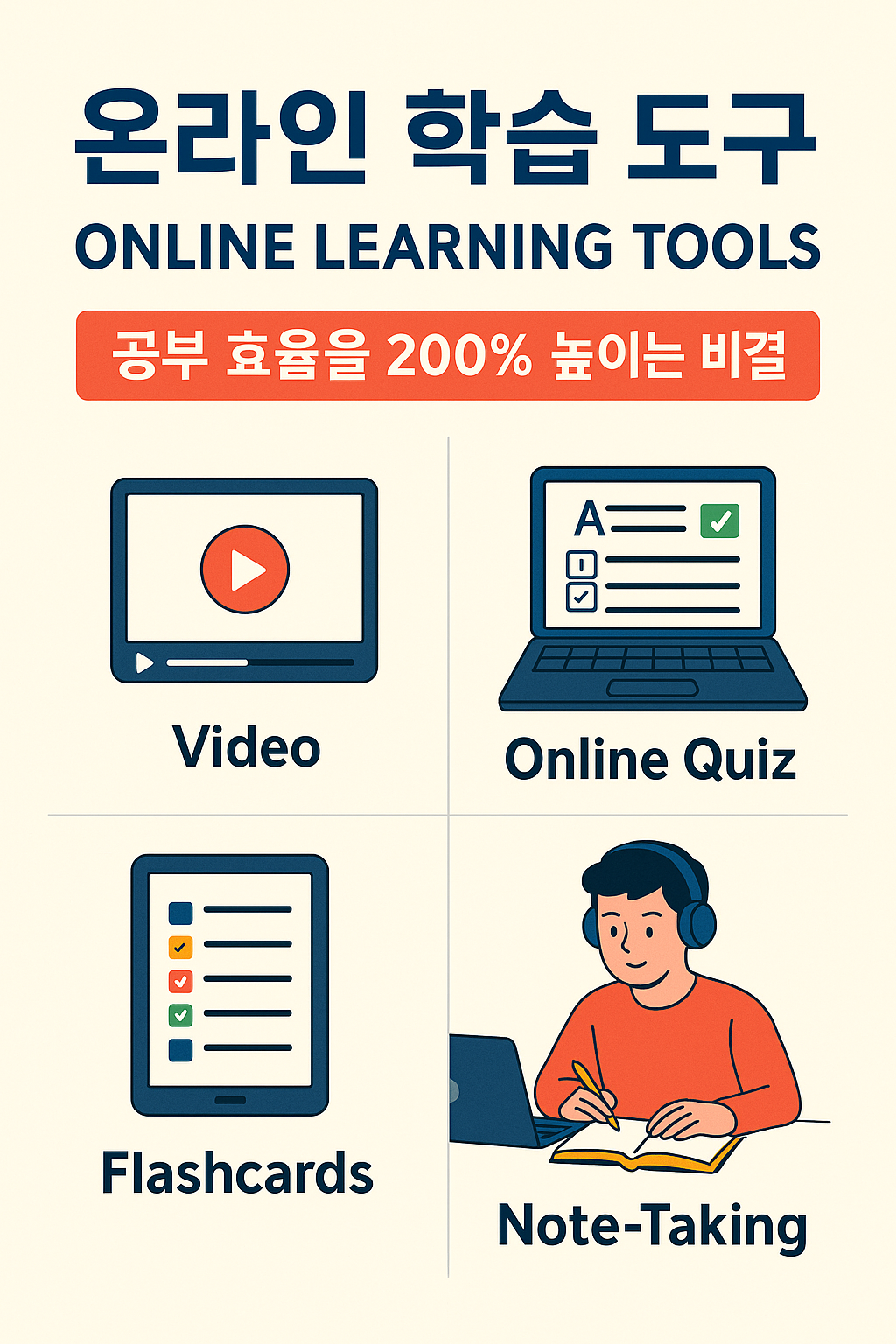 온라인 학습 도구, 이것만 알면 공부 효율 200% 상승하는 비밀