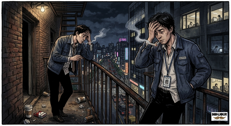 직장 스트레스로 담배 생각나는 순간 (금연 중 심리적 의존)