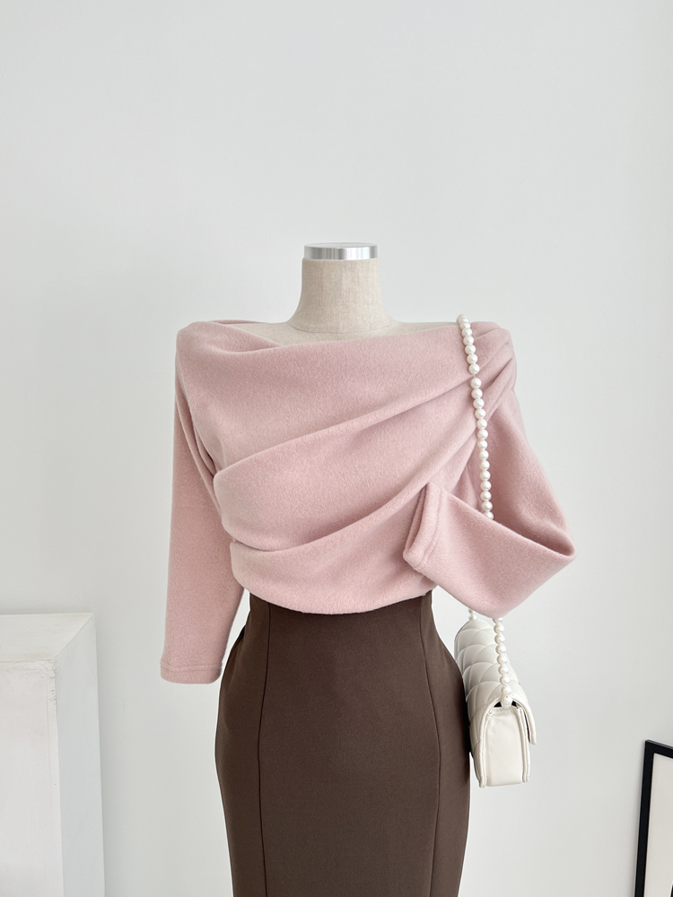 IMI 쥬스 도톰 드레이프 니트