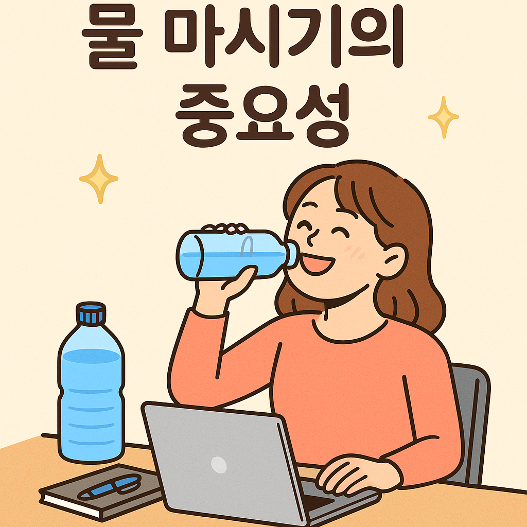 물 마시기의 중요성