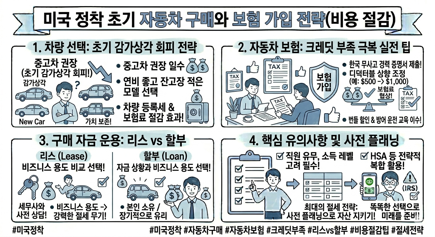 미국 자동차 구매와 보험 가입